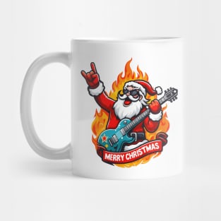 Santa Christmas Rock Mug